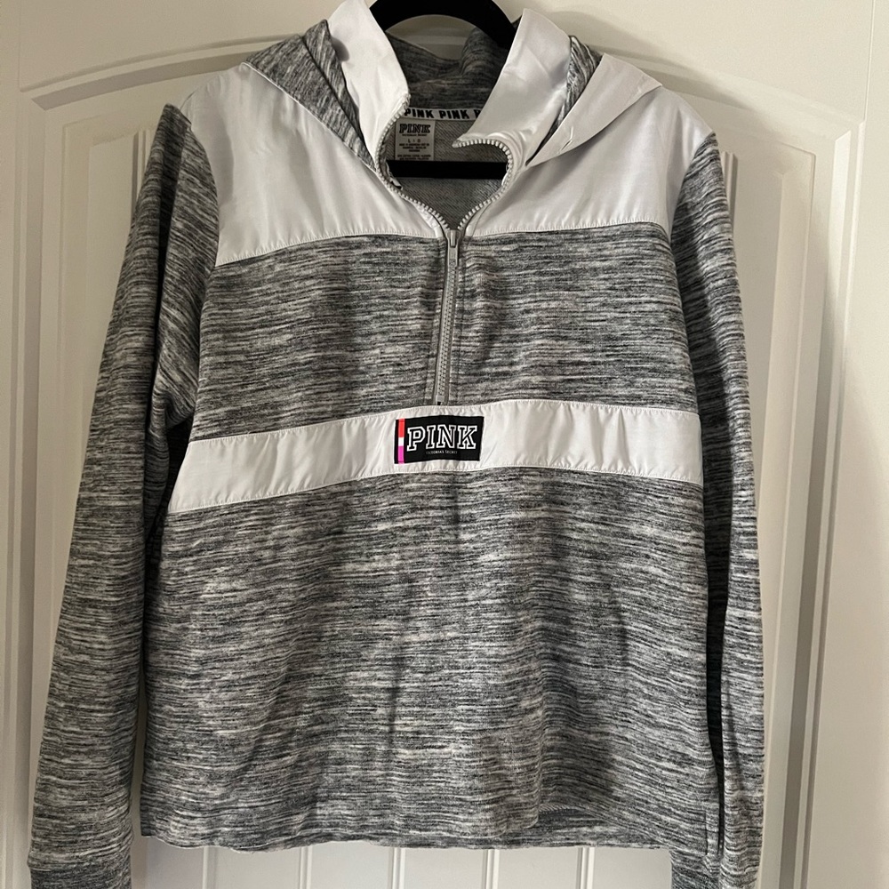 Pink grey and white sweatshirt and sweatpants